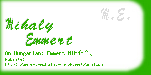 mihaly emmert business card